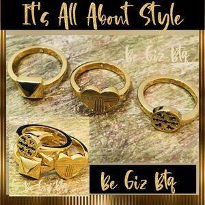 🆕 Authentic Tory Burch Stackable Gold Rings Band Ring Size 7